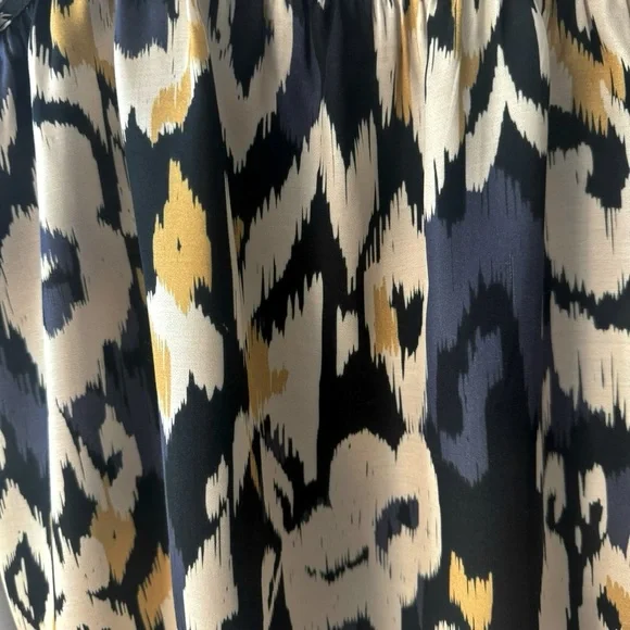 ESPECIA Ikat Tribal Print Sleeveless Top Silky Viscose Size Small - Picture 9 of 16